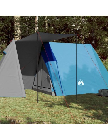 Campingzelt 3 Personen Blau 465x220x170 cm 185T Taft