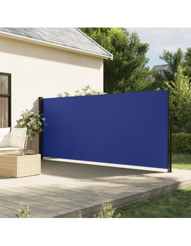 Seitenmarkise Ausziehbar Blau 160x300 cm
