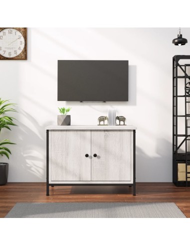 TV-Schrank mit Türen Grau Sonoma 60x35x45 cm Holzwerkstoff