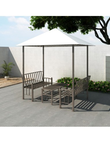 Gartenpavillon mit Tisch und Bänken 2,5x1,5x2,4 m