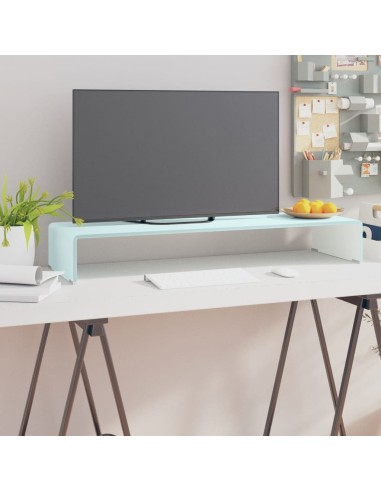 TV-Aufsatz/Monitorerhöhung Glas Grün 90x30x13 cm