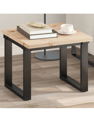 Tischplatte 50x50x2,5 cm Quadratisch Massivholz Kiefer