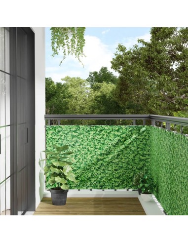 Garten-Sichtschutz Pflanzen-Optik Grün 700x90 cm PVC