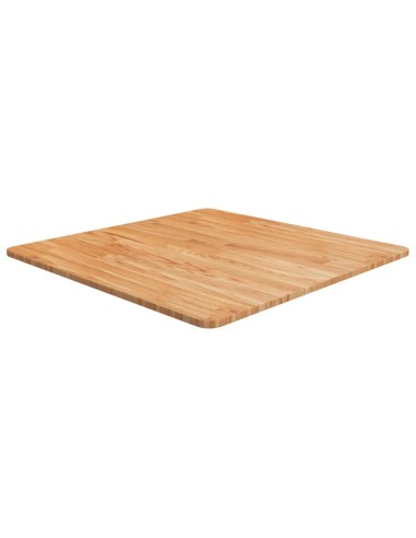 Tischplatte Quadratisch Hellbraun 70x70x1,5cm Behandelte Eiche