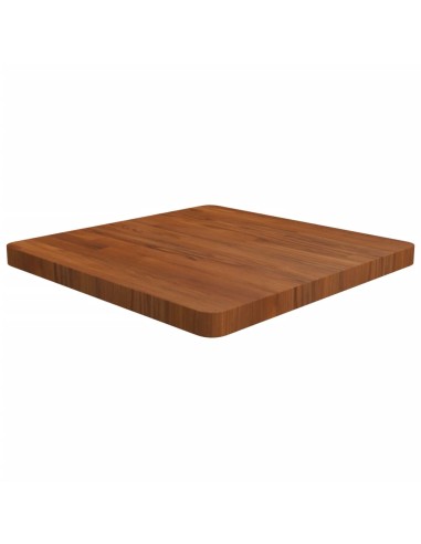 Tischplatte Quadratisch Dunkelbraun 60x60x4cm Behandelte Eiche