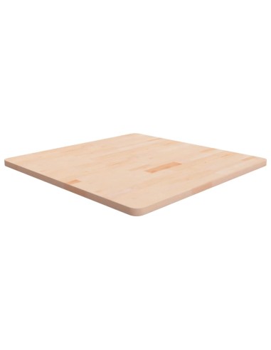 Tischplatte Quadratisch 80x80x2,5 cm Eichenholz Unbehandelt