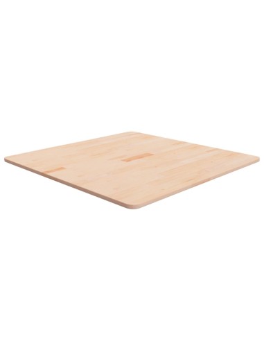 Tischplatte Quadratisch 80x80x1,5 cm Eichenholz Unbehandelt