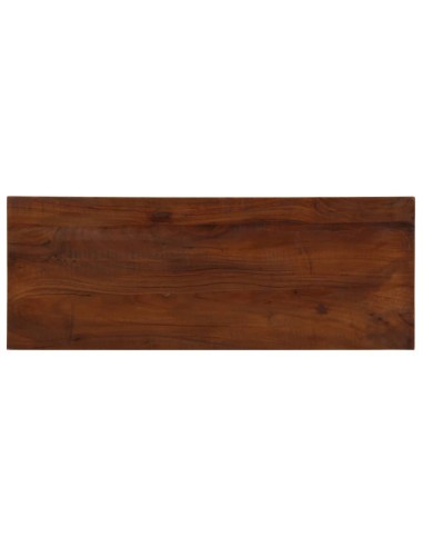 Tischplatte 90x30x2,5 cm Rechteckig Altholz Massiv
