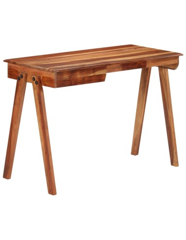Schreibtisch mit Schublade 110x50x77 cm Massivholz Akazie