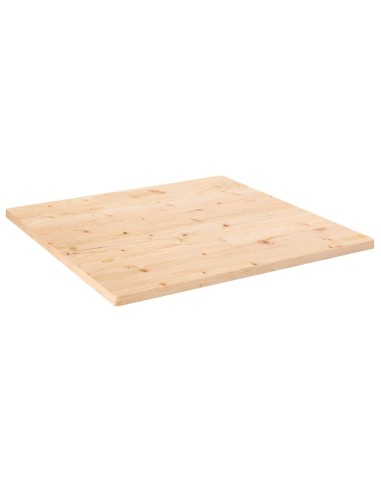 Tischplatte 70x70x2,5 cm Massivholz Kiefer Quadratisch