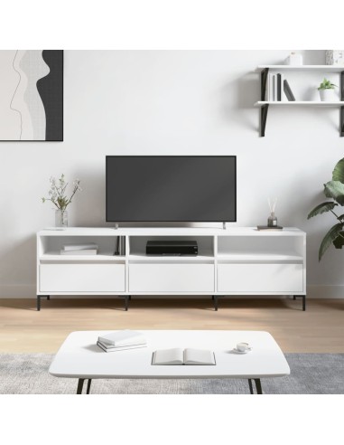 TV-Schrank Weiß 150x30x44,5 cm Holzwerkstoff