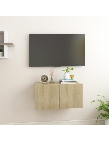 TV-Hängeschrank Sonoma-Eiche 60x30x30 cm