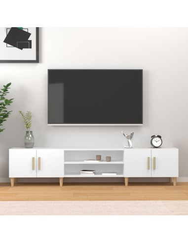 TV-Schrank Weiß 180x31,5x40 cm Holzwerkstoff