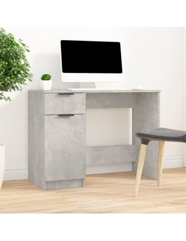 Schreibtisch Betongrau 100x50x75 cm Holzwerkstoff
