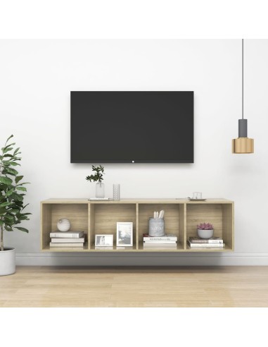 TV-Wandschrank Sonoma-Eiche 37x37x142,5 cm Holzwerkstoff