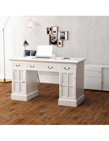 Schreibtisch Sekretär Weiß 140 x 48 x 80 cm