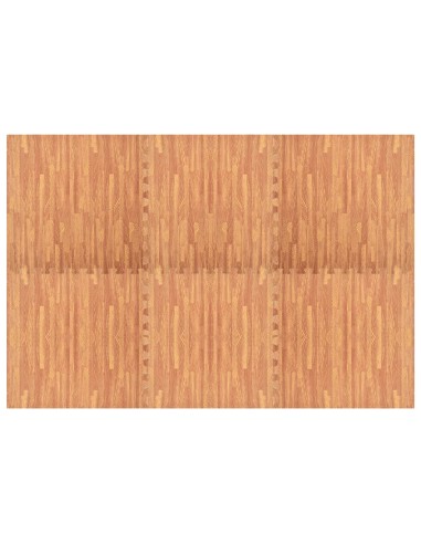 Bodenmatten 6 Stk. Holzmaserung 2,16 m² EVA-Schaumstoff