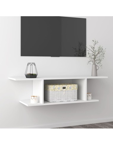 TV-Wandschrank Weiß 103x30x26,5 cm