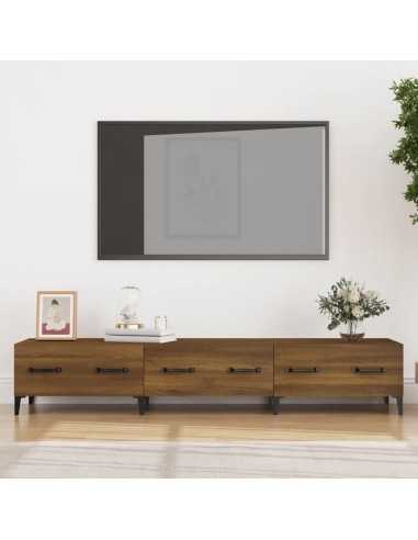 TV-Schrank Braun Eichen-Optik 150x34,5x30 cm Holzwerkstoff