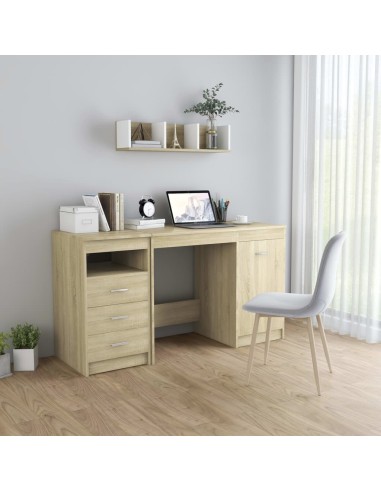 Schreibtisch Sonoma-Eiche 140x50x76 cm Holzwerkstoff