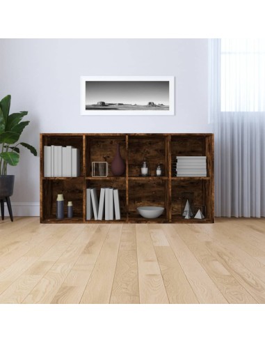 Bücherregal/Sideboard Räuchereiche 66×30×130 cm Holzwerkstoff