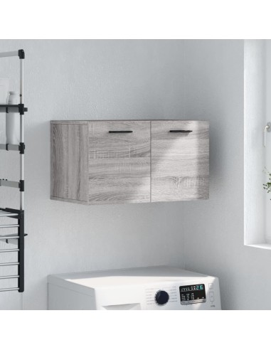 Wandschrank Grau Sonoma 60x36,5x35 cm Holzwerkstoff
