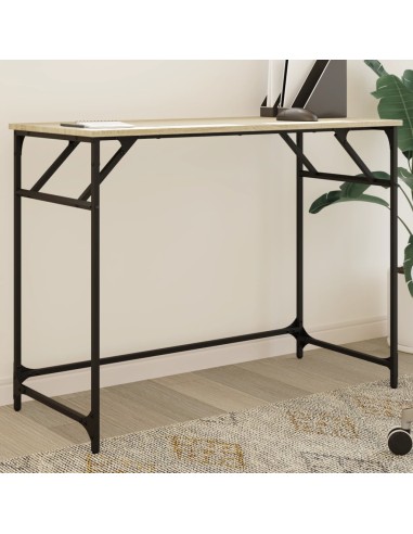 Schreibtisch Sonoma-Eiche 100x45x76 cm Holzwerkstoff und Stahl